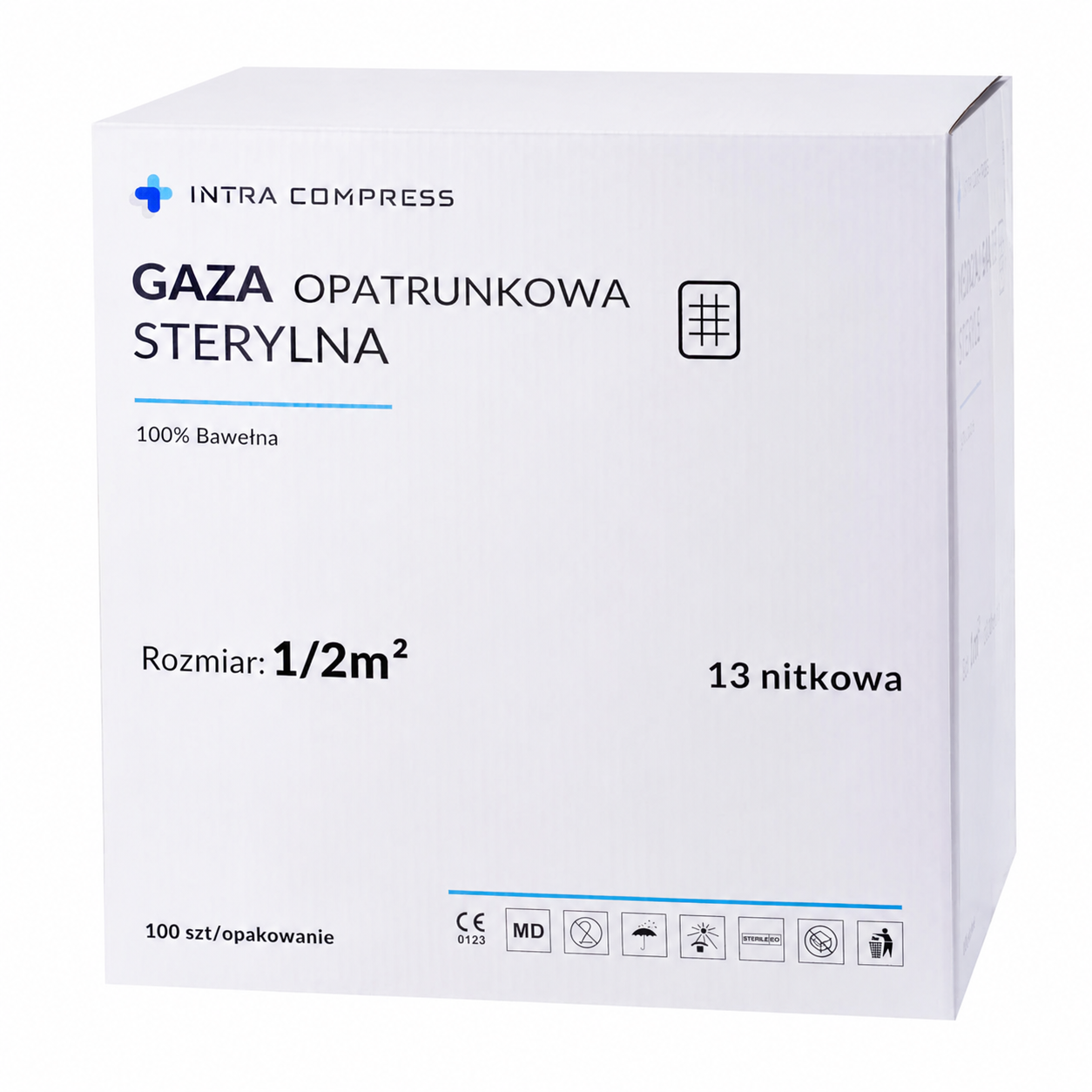 Gaza jałowa 13N 1/2 m2 100szt
