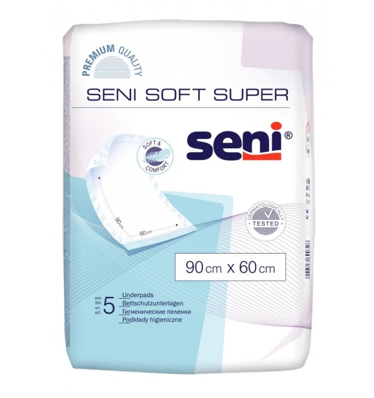 Podkład ochronny Seni Soft Super niesterylny 90x60 5szt