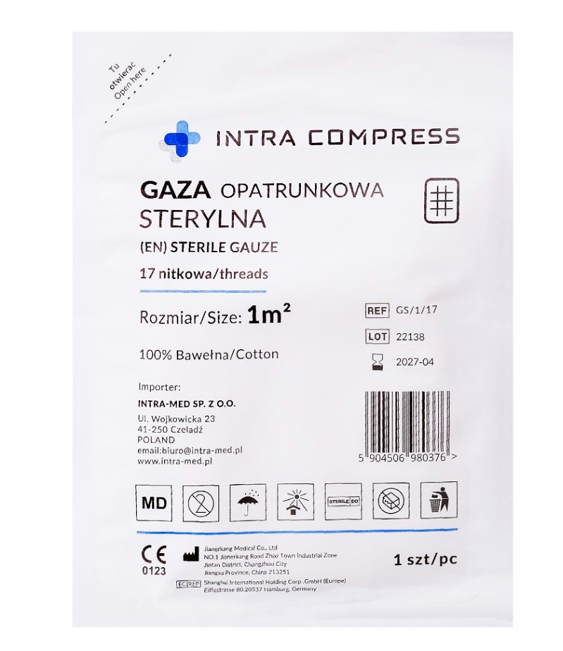 Gaza jałowa 17N - 1m2 1 szt.