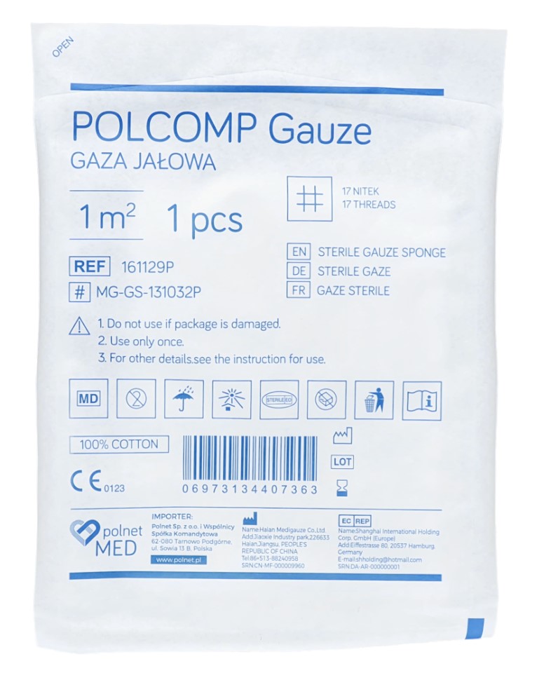 Gaza jałowa 17N - 1m2 100szt.