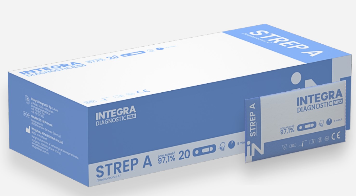 Test na anginę Strep A 20szt