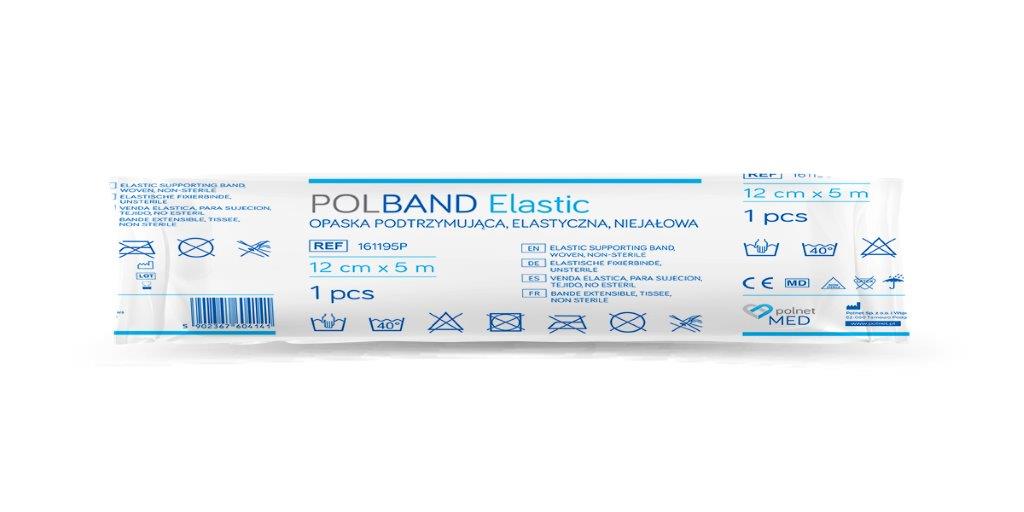 Opaska elastyczna 5 m*12cm 1szt POLband Elastic