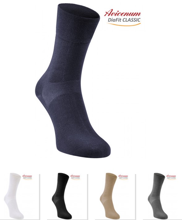 Avicenum DiaFit CLASSIC rozm. 41-44 para 3030 czerwone skarpety dla diabetyków