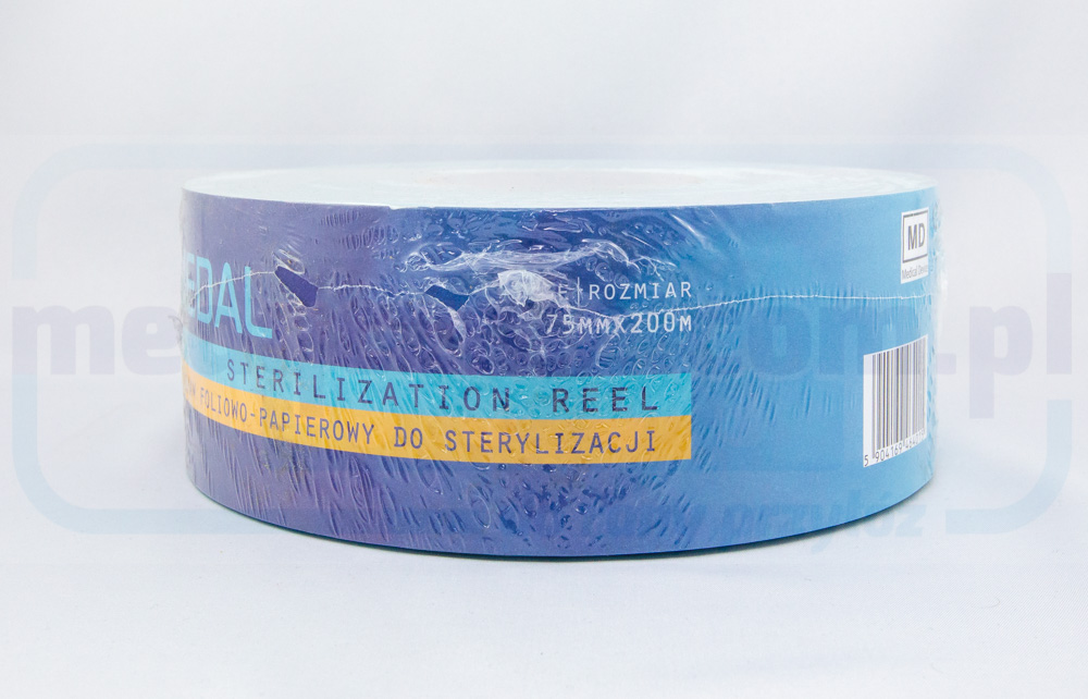 Rękaw 75mm *200m foliowo-papierowy do sterylizacji