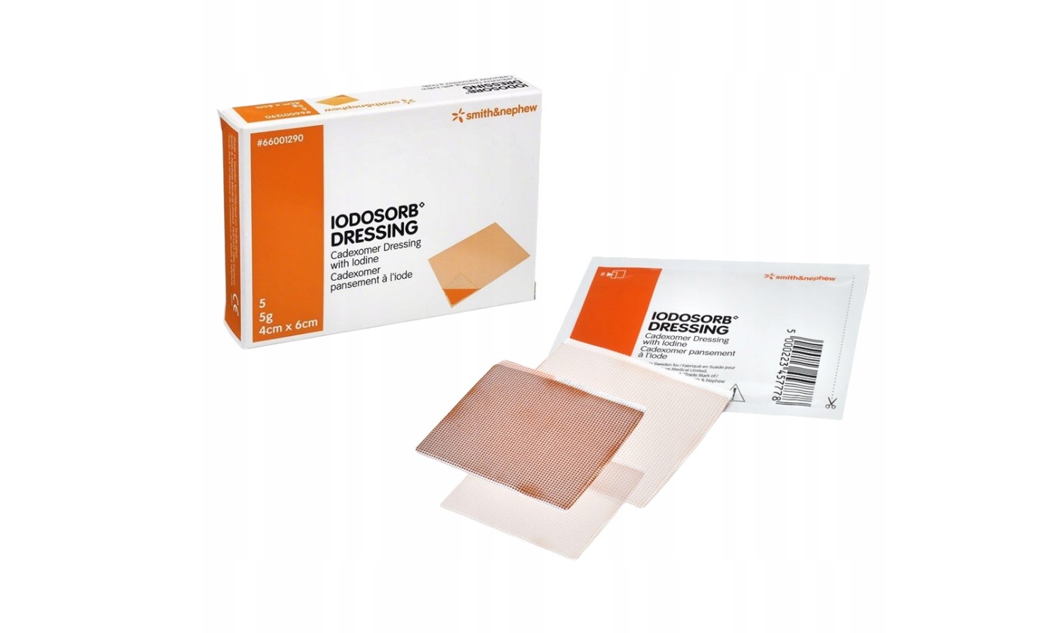 Iodosorb Dressing 5g 4* 6cm 1szt opatrunek z jodyną - obrazek 3