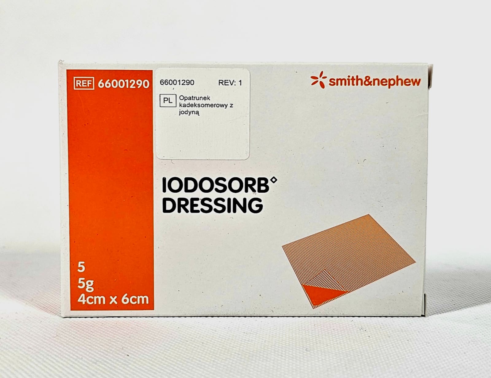Iodosorb Dressing 5g 4* 6cm 1szt opatrunek z jodyną - obrazek 2