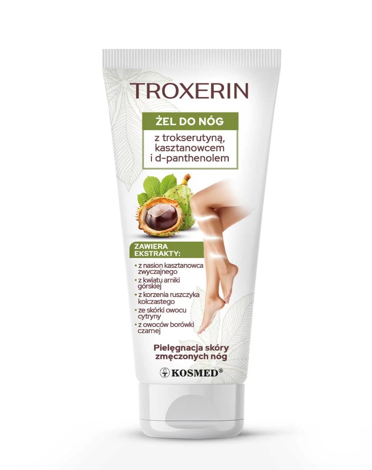 Troxerin 200g żel do nóg z trokserutyną, d-panthenolem i kasztanowcem