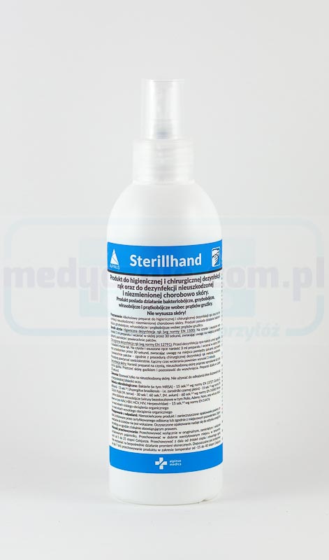Sterillhand 250ml spray płyn do dezynfekcji rąk (odpowiednik AHD, Velodes, Skinman)
