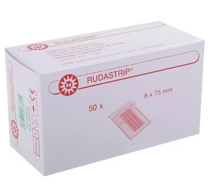 Rudastrip paski do zamykania ran 6mm* 75mm 3szt - obrazek 2