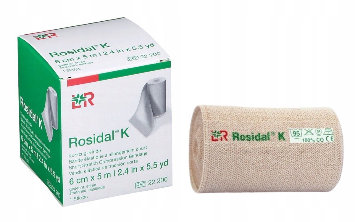Rosidal K 6cm* 5m 1szt opaska elastyczna, uciskowa o krótkim naciągu