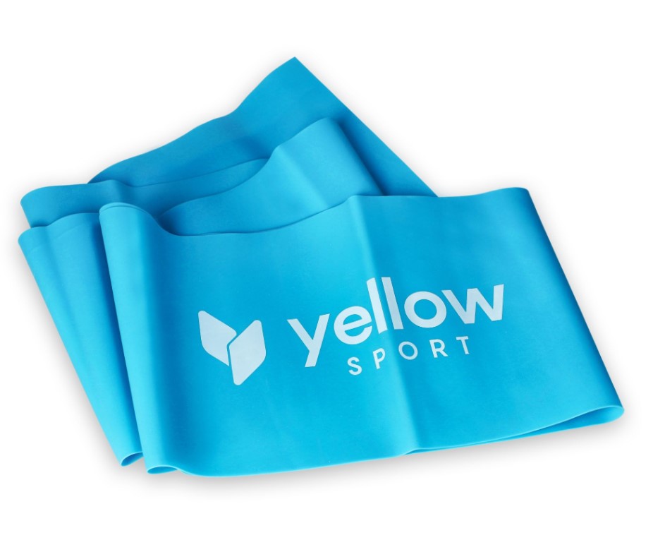 Guma do ćwiczeń yellowFLAT band niebieska opór 9-11 kg