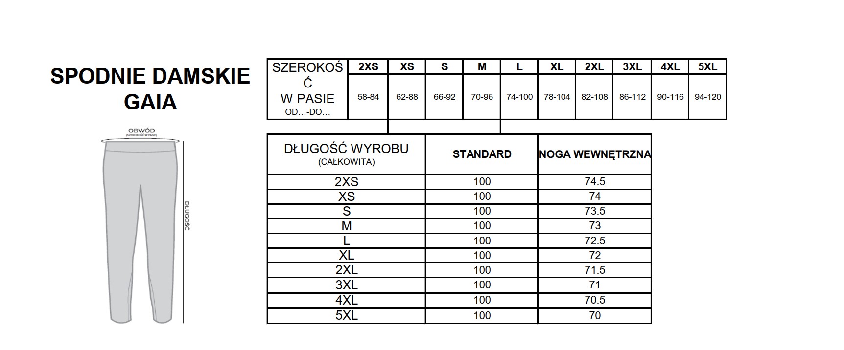 Komplet medyczny GAIA męski granatowy 2XL - obrazek 3