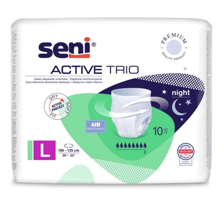 Majtki chłonne Seni Active Trio LARGE 10szt
