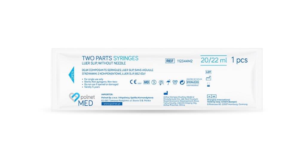 Strzykawki 20ml 50szt sterylne j.u.