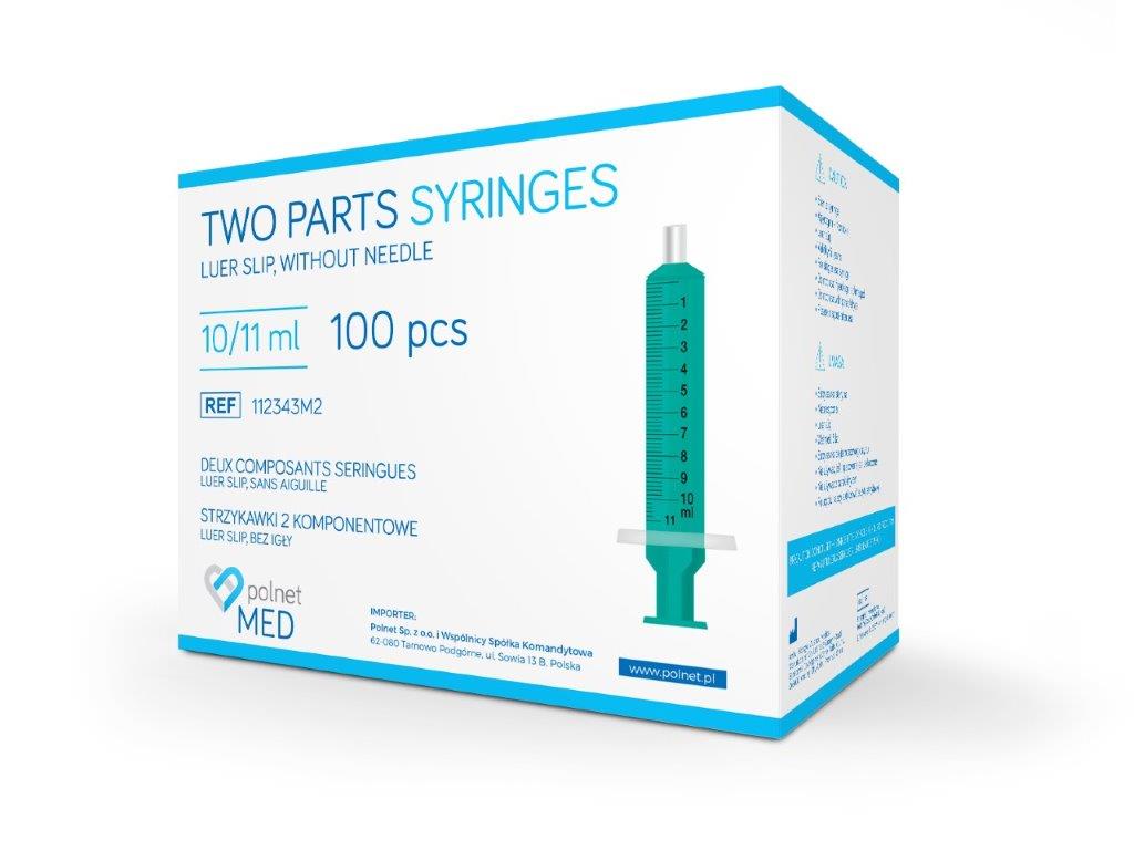 Strzykawki 10ml 100szt sterylne j.u.