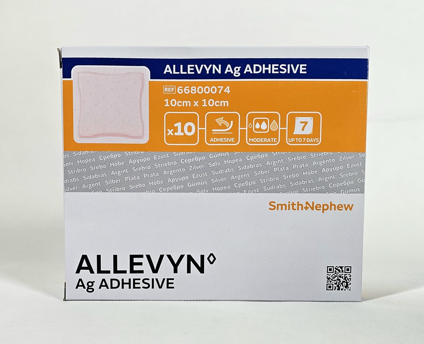 Allevyn Ag Adhesive 10* 10cm 1szt