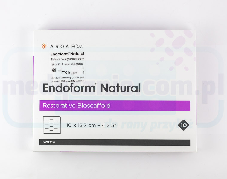Endoform 10 x 12,7cm – naturalna matryca skóry z kolagenem i makrocząsteczkami ECM 1szt