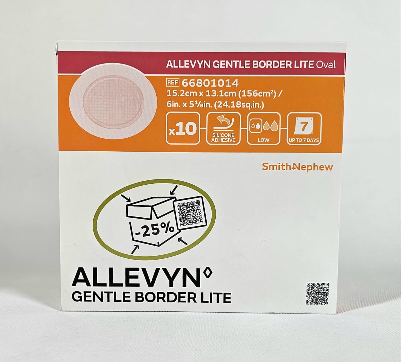 Allevyn Gentle Border Lite Oval 15,2* 13,1cm 1szt