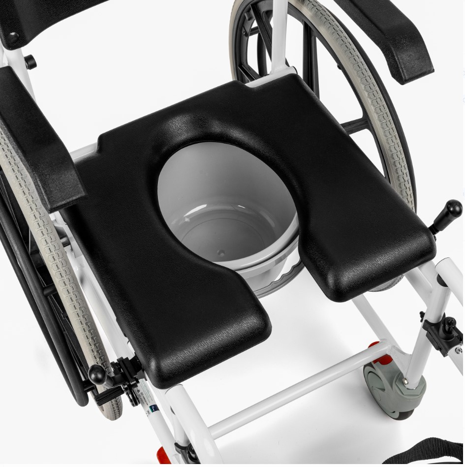 Wózek inwalidzki aluminiowy z funkcją toaletowo-prysznicową COMPLEX-TIM - obrazek 3
