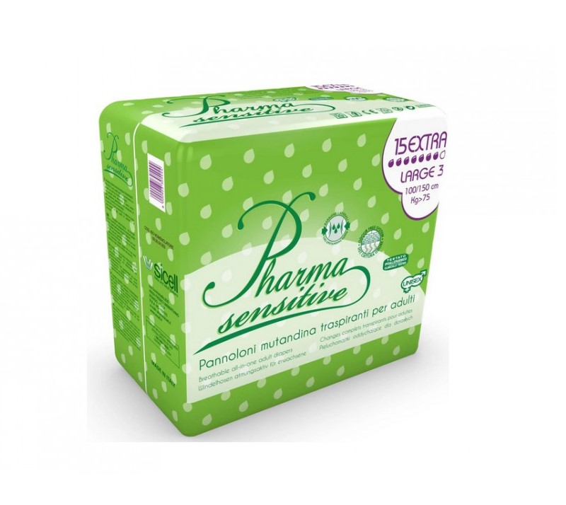 Pieluchomajtki PHARMA SENSITIVE Large Extra 15szt - obrazek 2