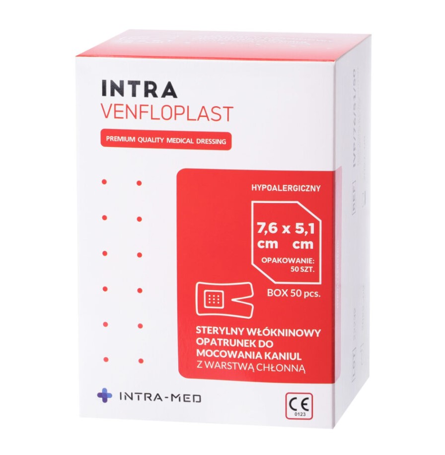 Plaster pod venflon VENFLOPLAST 7,6* 5,1cm 50szt
