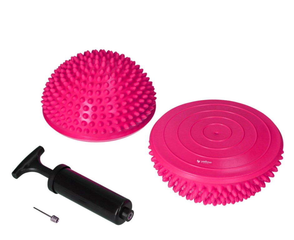 Poduszka/Półkula sensoryczna yellowBALANCE różowa 2szt