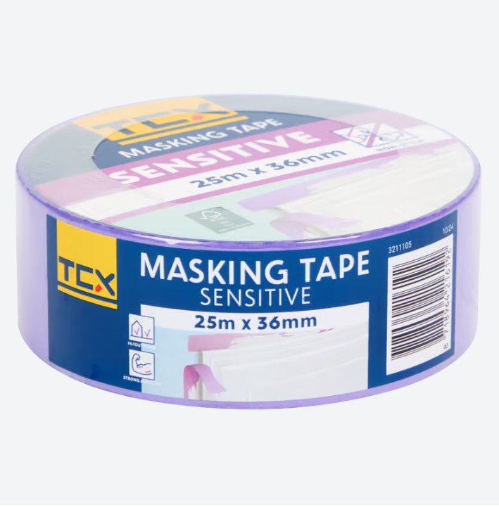 Taśma papierowa samoprzylepna 3,6cm*25m fioletowa