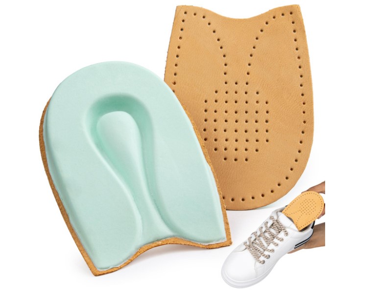 Podpiętki skórzane rozmiar L amortyzujące na ostrogi piętowe i ból pięt