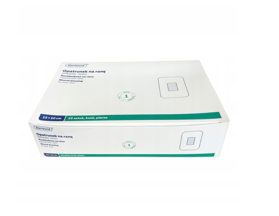 Opatrunek z wkładem chłonnym STERIWUND 15cm x 10cm 25szt