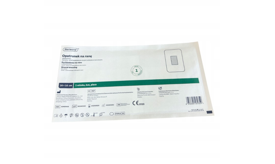 Opatrunek z wkładem chłonnym STERIWUND 20cm x 10cm 25szt - obrazek 2
