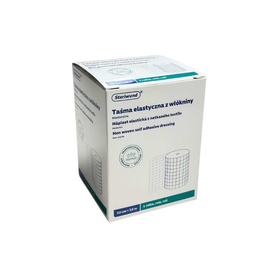 Taśma włókninowa STERIWUND 10cm* 10m 1szt opatrunkowa samoprzylepna rolka - obrazek 2