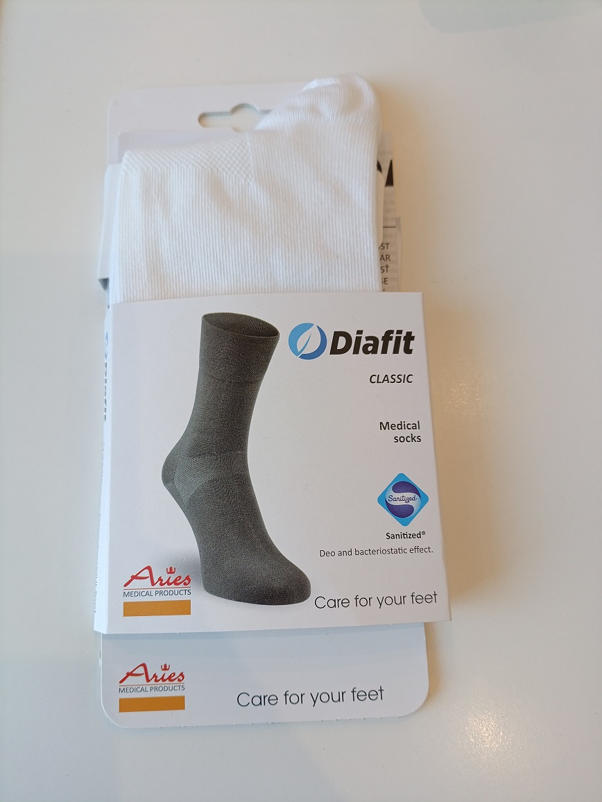 Skarpety dla diabetyków Avicenum DiaFit CLASSIC rozm. 36-39 para 0000 białe