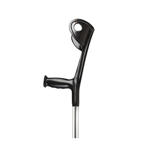 Kula inwalidzka łokciowa czarno-srebrna JMC-C 2048