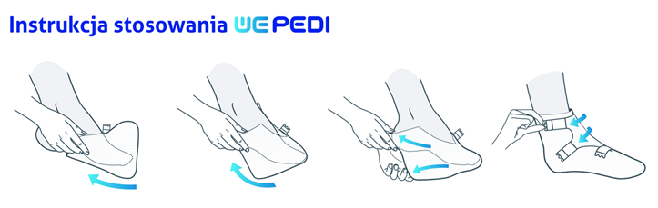 Bandaż mocujący na stopy WEPedi rozm. L 10szt - obrazek 3