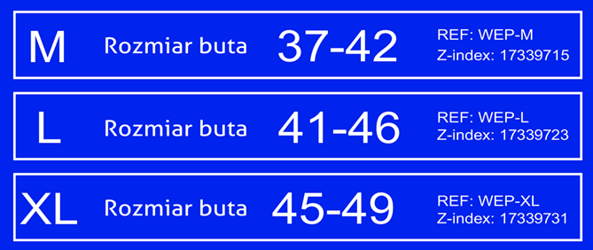 Bandaż mocujący na stopy WEPedi rozm. XL 10szt - obrazek 4