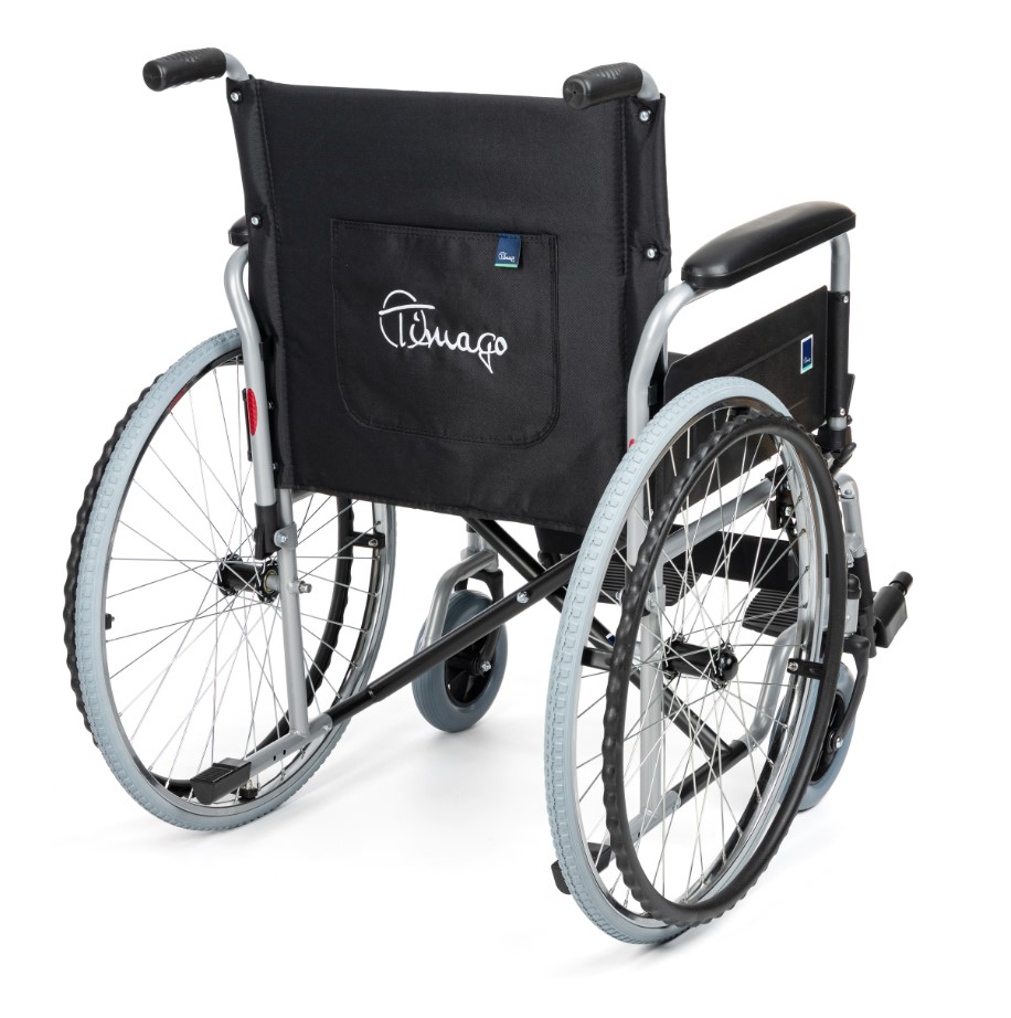 Wózek inwalidzki stalowy CLASSIC-TIM H011 rozm. 46cm - obrazek 2