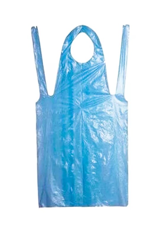 Fartuch foliowy niesterylny 100szt niebieski