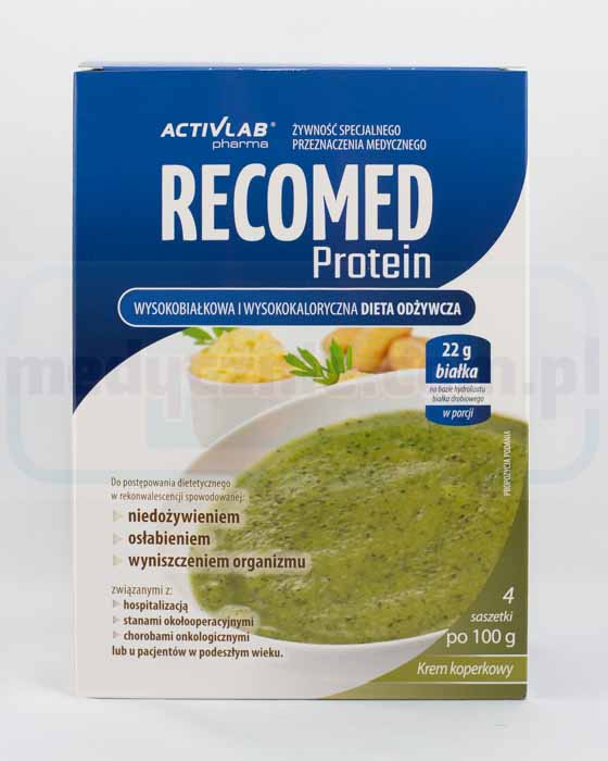 Recomed Protein 4x100g krem koperkowy