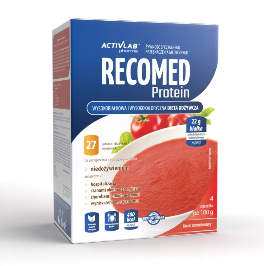 Recomed Protein 4x100g krem pomidorowy