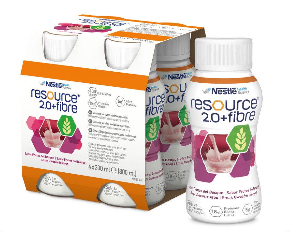 Resource 2.0+Fibre 4x200ml smak owoców leśnych