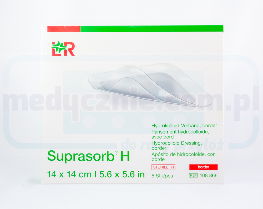 Suprasorb H SAMOPRZYLEPNY 14*14cm border opatrunek hydrokoloidowy 1szt