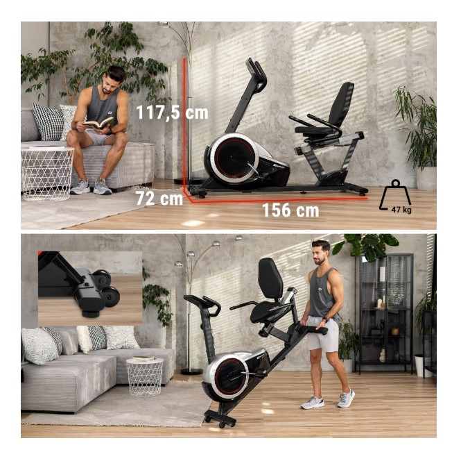 Rower leżący HS-060L Pulse - obrazek 4