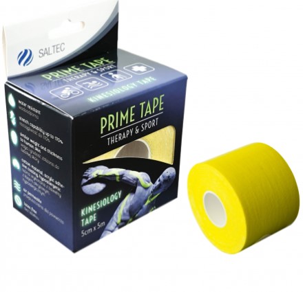 Taśma do kinesioterapii 5cm *5m 1szt żółta