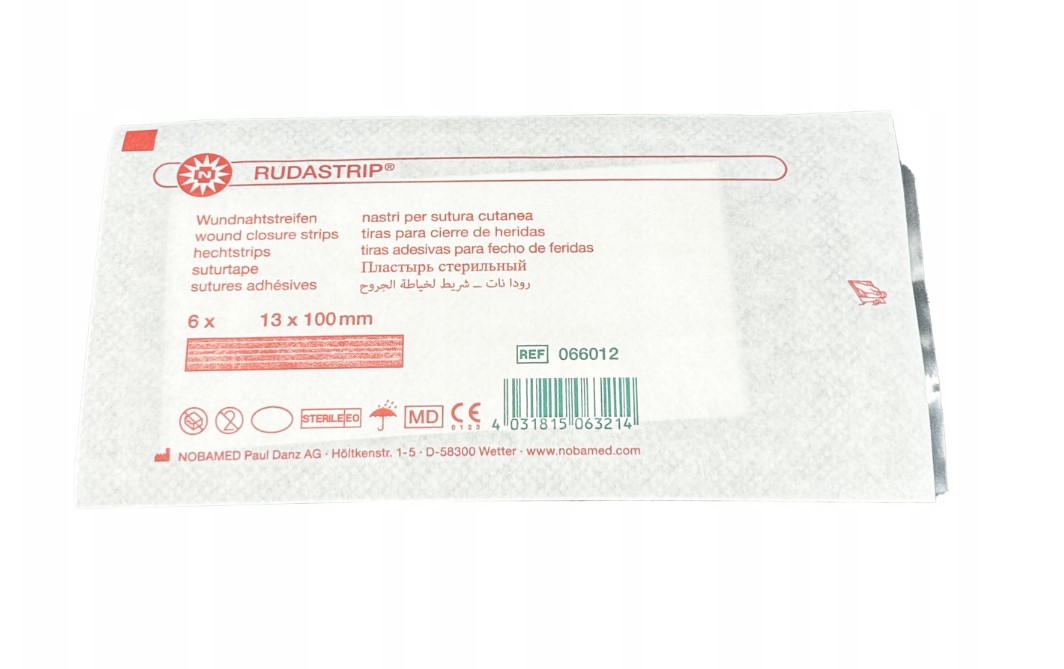 Rudastrip paski do zamykania ran 13mm* 100mm 6szt