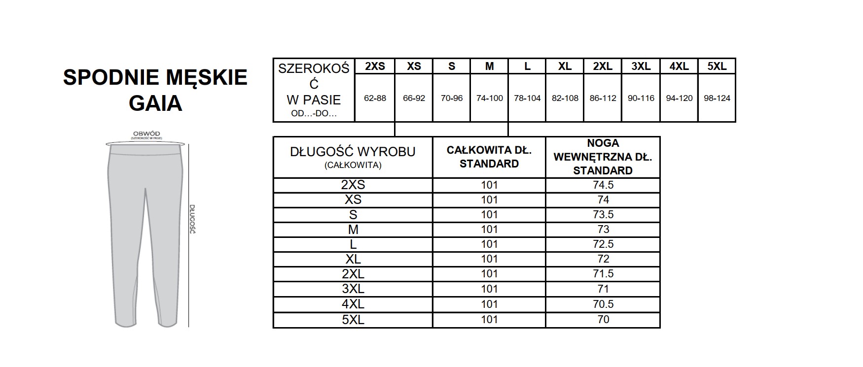 Spodnie medyczne GAIA męskie granat 2XL