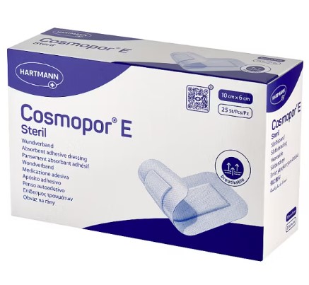 Opatrunek z wkładem chłonnym COSMOPOR E 10* 6cm 25szt