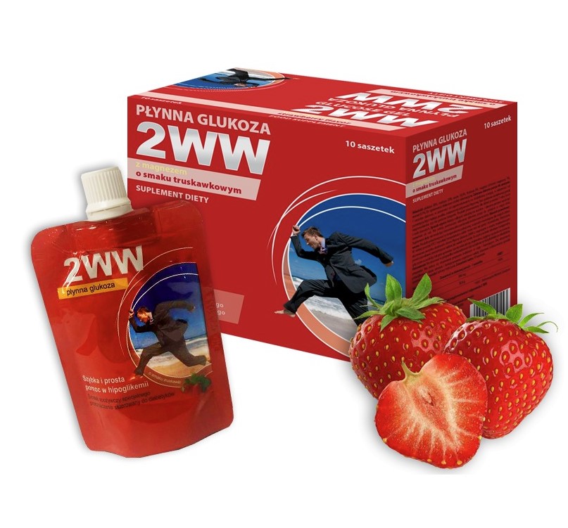 Glukoza 2WW 24ml 1szt o smaku pomarańczowym