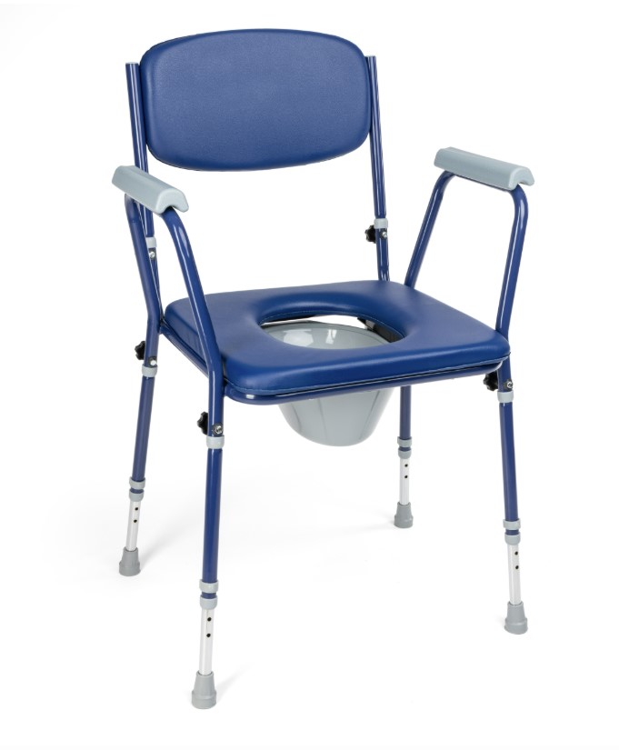 Krzesło toaletowe tapicerowane BLUE-TIM