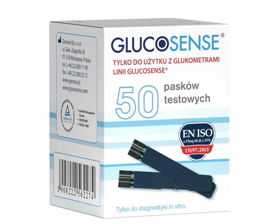 Paski do glukometru GLUCOSENSE 50szt