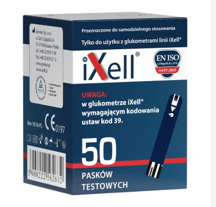 Paski do glukometru IXELL TD-4331 50szt